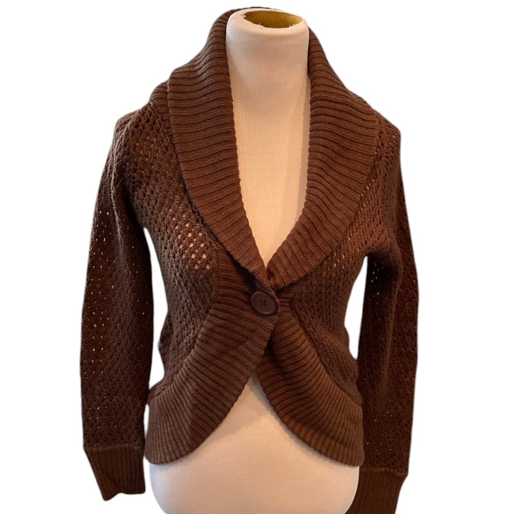 NWT JJ Original Brown Cardigan
